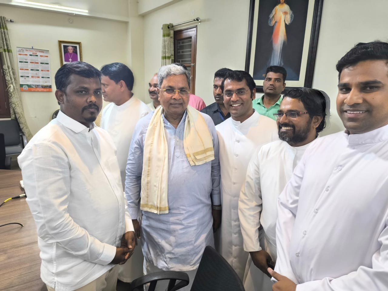 CM With Cathedral Clergy at Bishop's house