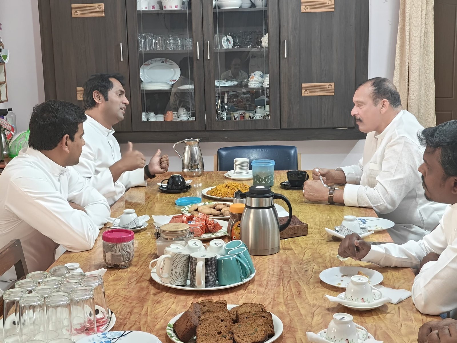 Shri Ivan D'Souza CDC.. Board Member and Former MLC. Visit to Cathedral for Project Purpose