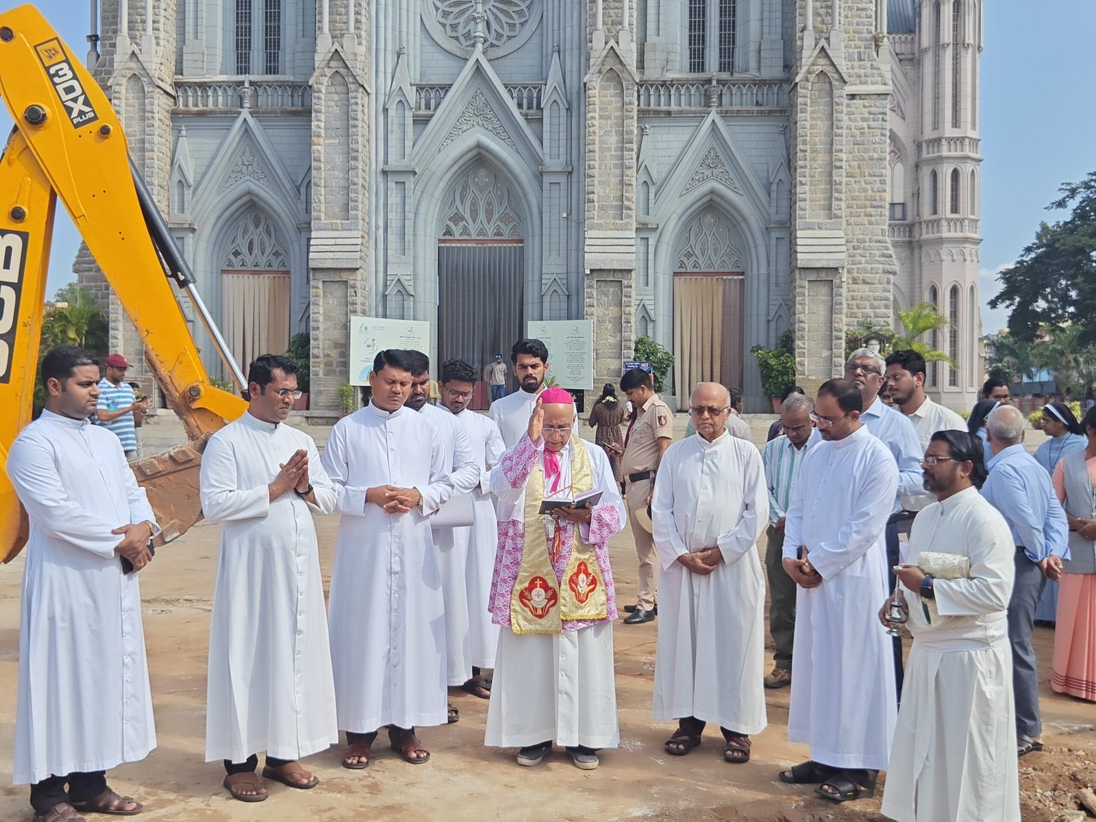 Stone Laid For New Entrance Gate At St Joseph's Cathedral